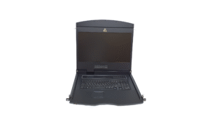 19" 1U single rail LCD w/16 port Cat-5 KVM Switch - AL-UV916L