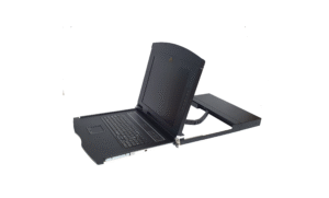 17" 1U single rail LCD w/8 port DB-15 KVM Switch - AL-V708L