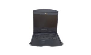 19" 1U single rail LCD w/8 port DB-15 KVM Switch - AL-V908L