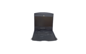 1U rack mount 19" LED KVM switch 4 ports HDB-15 with touch pad+Mouse - AL-V904P